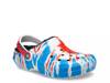 Classic Lined Clog - Women's Blue/White/Red Tie Dye view