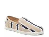 Burkley Slip-On Sneaker - Men's Tan/Navy Stripes view