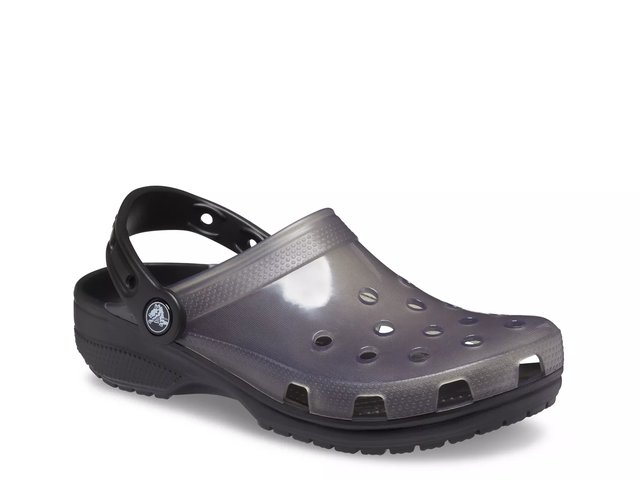 Crocs Unisex-Adult Classic Translucent Clog Crocs Unisex-Adult Classic Translucent Glitter Clog, White  main image 2