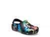 Classic Tie-Dye Graphic Clog - Kids' Black/Multicolor Tie-Dye Print view