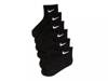 Cushioned Kids' Ankle Socks - 6 Pack Black view
