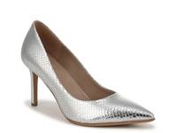 Anna Pump Silver Metallic/Grey Snake Print Leather view