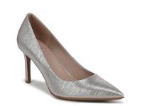 Anna Pump Soft Silver Fabric view