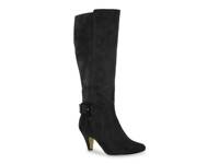 Troy II Riding Boot Black Faux Suede view