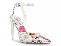 Alessi Pump Black/White/Clear Newspaper Print view