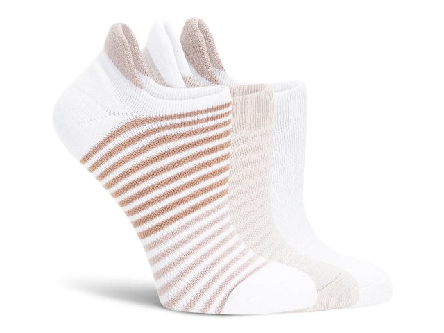Stripe No Show Socks - 3 Pack