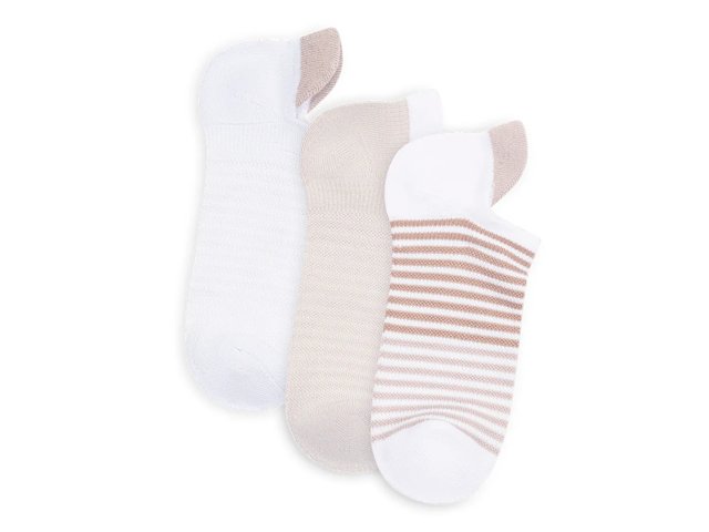 Stripe No Show Socks - 3 Pack
