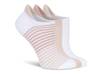 Stripe No Show Socks - 3 Pack Light Pink view