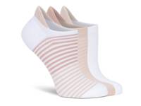 Stripe No Show Socks - 3 Pack Light Pink view