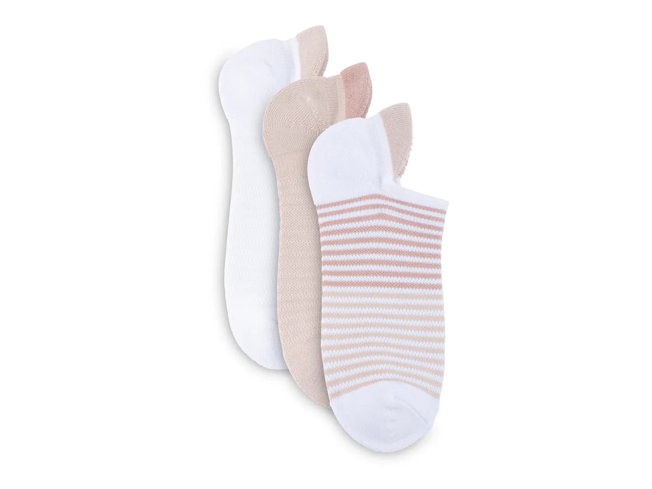 Stripe No Show Socks - 3 Pack