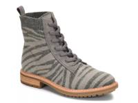 Landee Combat Boot Grey Zebra Print view