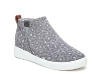 Vera Wedge Sneaker Grey Leopard Print view