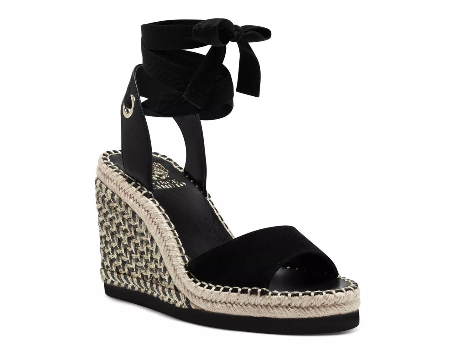 Vince Camuto Bendsen Wedge Sandal In Black