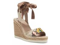 Bendsen Wedge Sandal Beige/Light Brown Snake Print Leather view