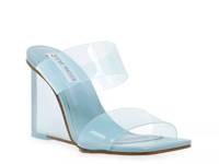 Isa Wedge Sandal Clear view