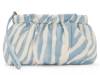 Harlo Clutch Cream/Light Blue Stripes view