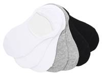 High Cut Women's No Show Liners - 7 Pack White/Black/Grey view