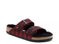 Arizona Shearling Slide Sandal - Men's Red/Black Buffalo Plaid view