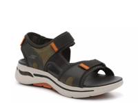 GOwalk Arch Fit Sandal - Men's Black & Green view