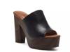 Shelbie Platform Sandal Black Leather view
