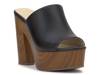 Shelbie Platform Sandal Black Synthetic view
