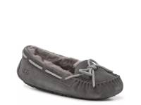 Bella Moccasin Slipper Grey view