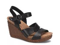 Casidy Wedge Sandal Black Leather view