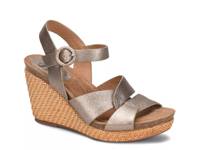 Casidy Wedge Sandal Gold Metallic Leather view