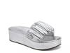 Dada Wedge Sandal Silver Metallic view