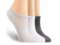 Air Brush Women's No Show Liners - 3 Pack White/Grey/Charcoal view