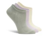 Air Brush Women's No Show Liners - 3 Pack Olive Green/Purple/Yellow view