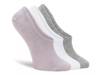 Perfection Silk Women's No Show Liners - 3 Pack Dusty Purple/White/Grey view