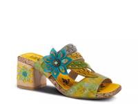 Izetru Slide Sandal Yellow view
