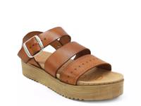 Viky Platform Sandal Cognac view