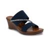 Marcia Wedge Sandal Navy view