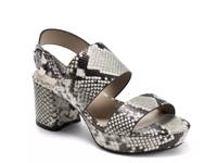 Camera Platform Sandal Grey Snake Print view