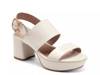 Camera Platform Sandal Off White Leather view