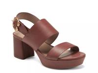 Camera Platform Sandal Clay Brown Leather view