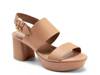 Camera Platform Sandal Light Brown Leather view