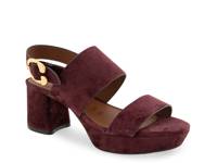 Camera Platform Sandal Purple Suede view