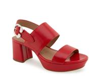 Camera Platform Sandal Red view