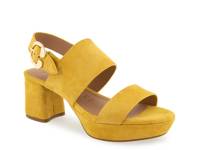 Camera Platform Sandal Yellow view