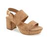 Camera Platform Sandal Tan Cork view