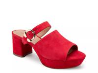 Cosmic Sandal Red Suede view