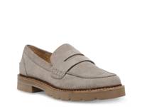 Everly Penny Loafer Taupe Suede view