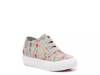 Mamba Mid-Top Wedge Sneaker - Kids' Grey/Multicolor Floral Print view