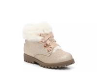 Gwen Glitter Hiker Boot - Kids' Gold Metallic view