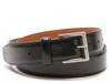 Edge Stitched Men's Leather Belt Black view