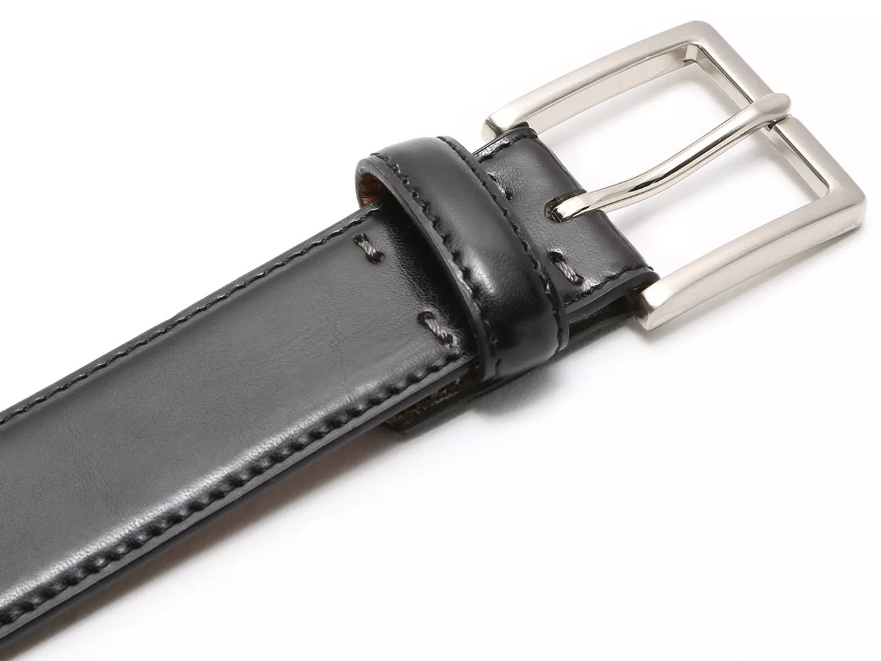 Edge Stitched Men's Leather Belt