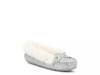 OE Glitter Moccasin Slipper - Kids' Silver Metallic view